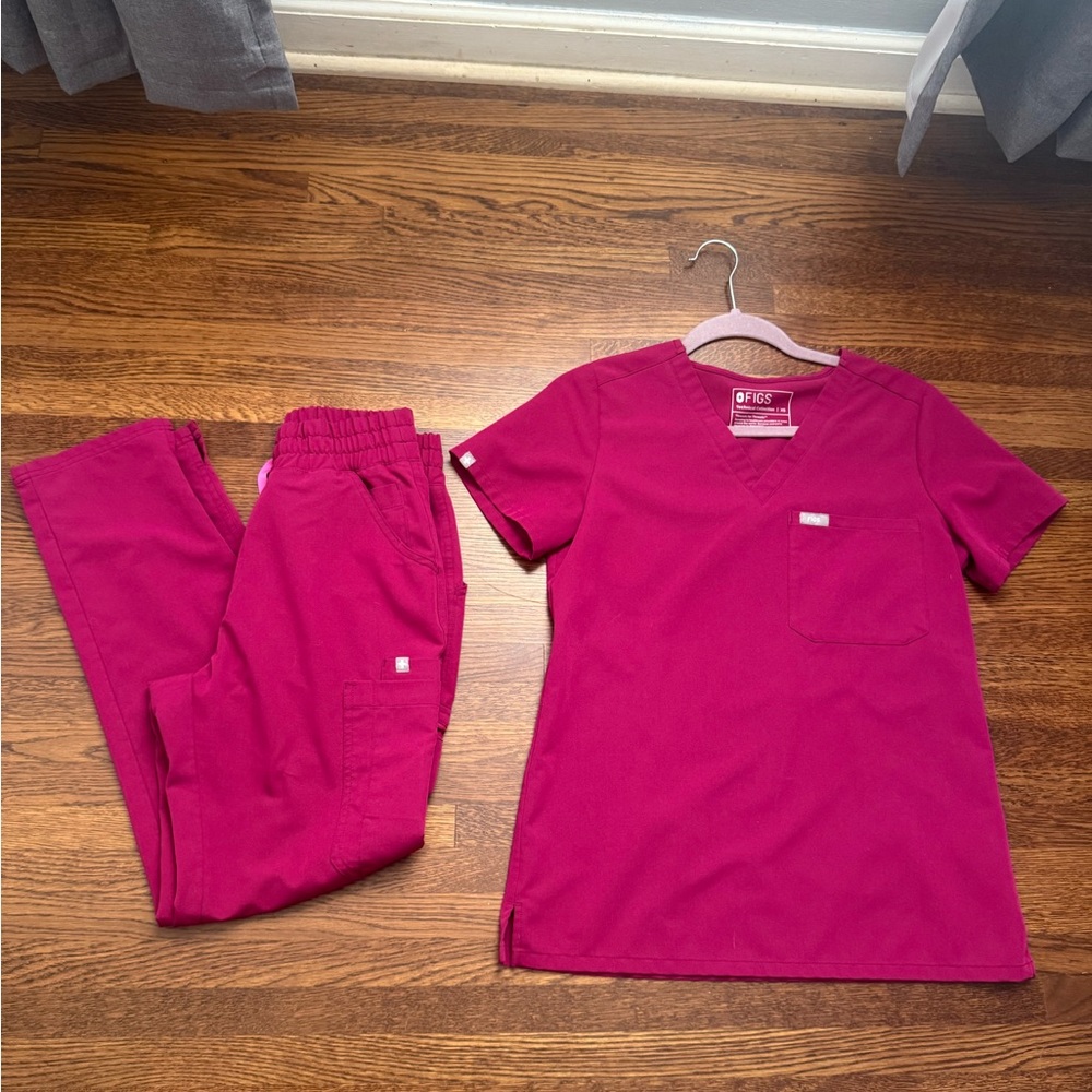 Figs Catarina Scrub XS too/ Yola HW XXSP Dark Magenta